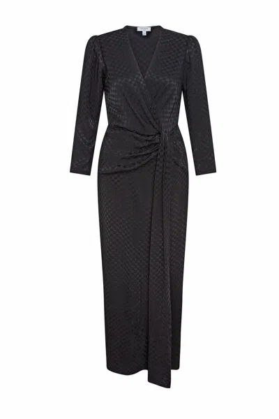 Fresha London Women's Riona Dress Black Checkerboard