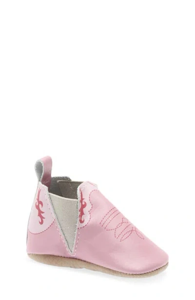 Freshly Picked Kids' Cowboy Chelsea Leather Boot In Pink
