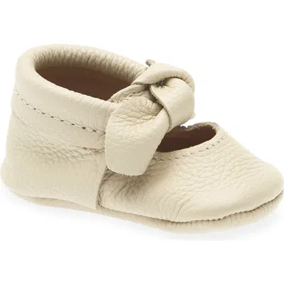 Freshly Picked Kids' Knotted Bow Leather Mary Jane In Neutral