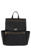 Freshly Picked Babies'  Mini Classic Diaper Backpack In Black