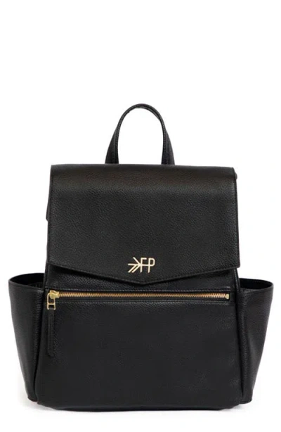 Freshly Picked Babies'  Mini Classic Diaper Backpack In Black