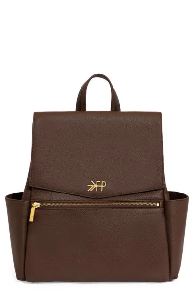 Freshly Picked Babies'  Mini Classic Diaper Backpack In Brown