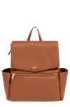 Freshly Picked Babies'  Mini Classic Diaper Backpack In Brown