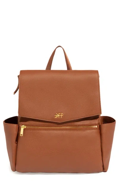 Freshly Picked Babies'  Mini Classic Diaper Backpack In Brown