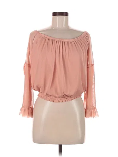 Pre-owned Freshman 1996 3/4 Sleeve Blouse In Pink