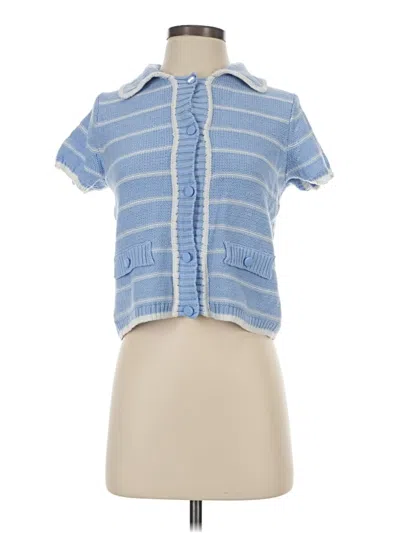 Pre-owned Freshman 1996 Cardigan Sweater In Blue