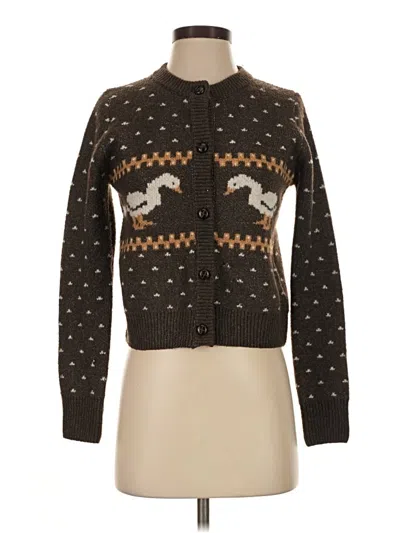 Pre-owned Freshman 1996 Cardigan Sweater In Brown