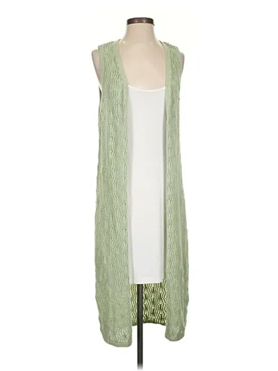 Pre-owned Freshman 1996 Cardigan Sweater In Green