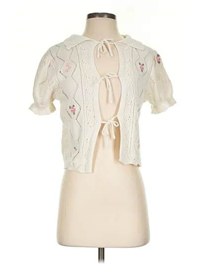 Pre-owned Freshman 1996 Cardigan Sweater In Ivory