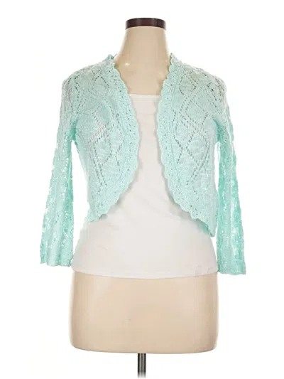 Pre-owned Freshman 1996 Cardigan Sweater In Teal