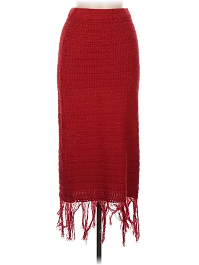 Pre-owned Freshman 1996 Casual Skirt In Burgundy