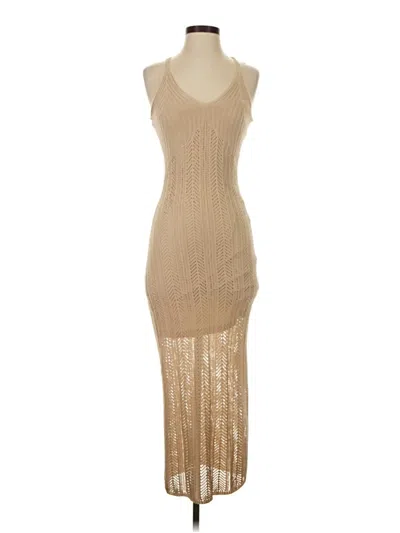 Pre-owned Freshman 1996 Cocktail Dress In Tan