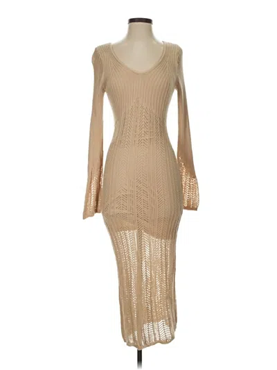Pre-owned Freshman 1996 Cocktail Dress In Tan
