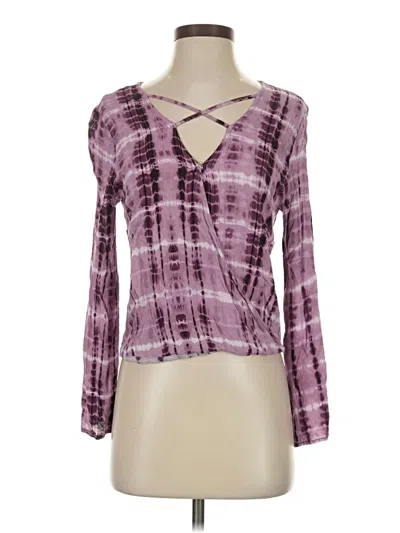 Pre-owned Freshman 1996 Long Sleeve Blouse In Purple