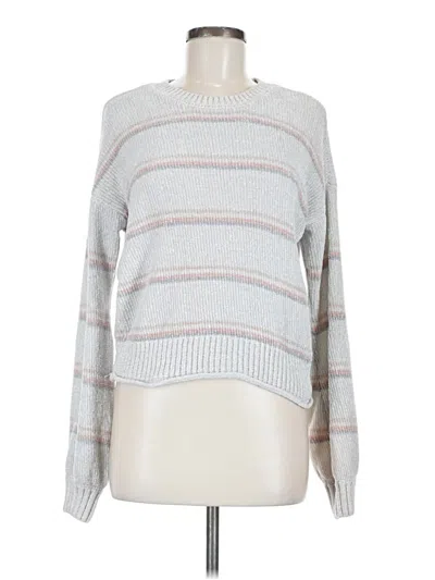 Pre-owned Freshman 1996 Long Sleeve Top Gray Boatneck Tops