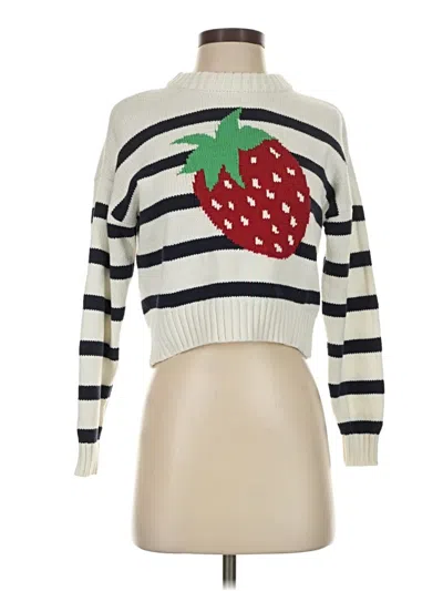 Pre-owned Freshman 1996 Pullover Sweater In White