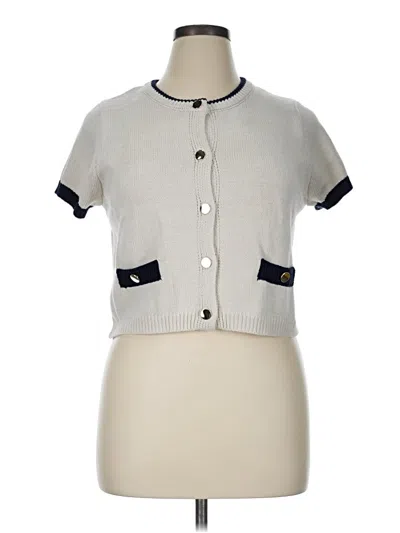 Pre-owned Freshman 1996 Short Sleeve Top Gray Square Neckline Tops