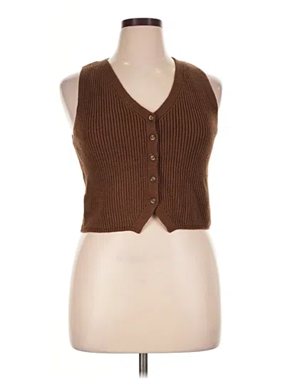 Pre-owned Freshman 1996 Sweater Vest In Brown