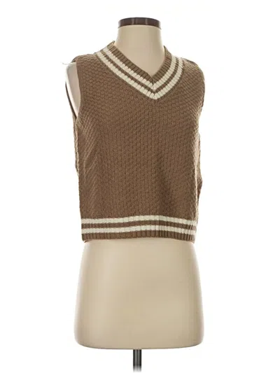 Pre-owned Freshman 1996 Sweater Vest In Brown