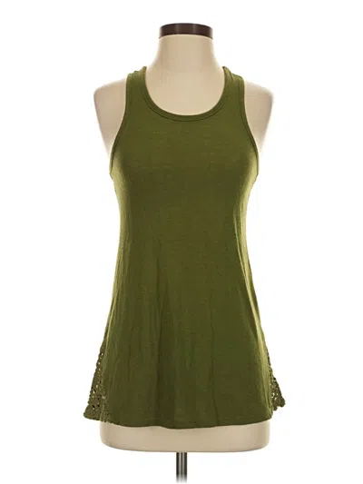 Pre-owned Freshman 1996 Tank Top Green Halter Neckline Tops