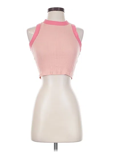Pre-owned Freshman 1996 Tank Top Pink Halter Neckline Tops