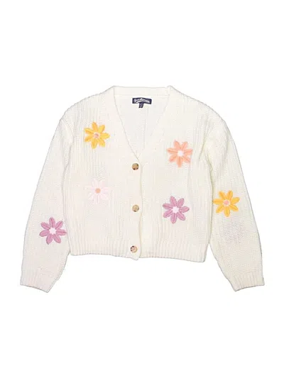 Pre-owned Freshman Kids'  Cardigan Sweater In Ivory
