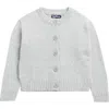 Freshman Kids' Crewneck Cardigan In Gray