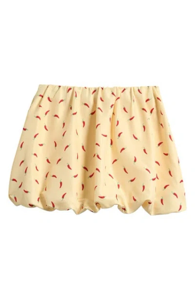 Freshman Kids' Pepper Print Skirt In Yellow