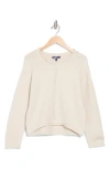 Freshman Kids' Seamed V-neck Sweater In Sky Blush