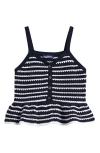Freshman Kids' Stripe Knit Tank In Blue