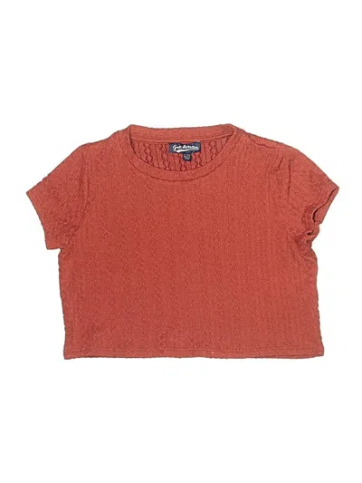 Pre-owned Freshman Kids'  Short Sleeve Turtleneck In Orange