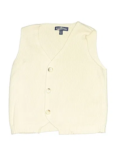 Pre-owned Freshman Kids'  Sweater Vest In Ivory