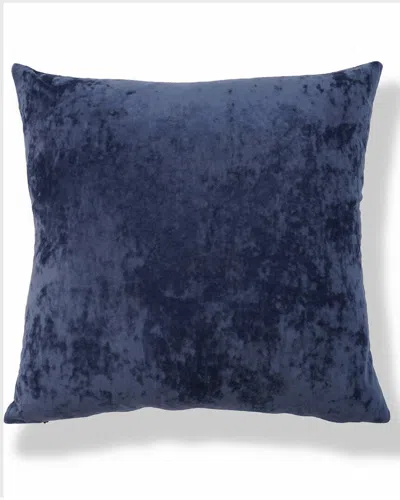 Freshmint Yaffa Greek Velvet Pillow In Navy