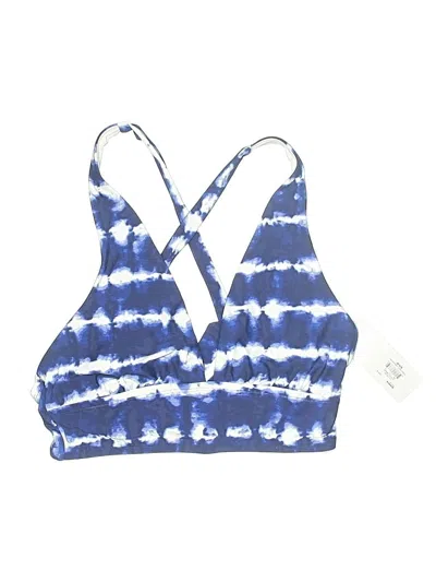 Pre-owned Freshwater Swimsuit Top Blue Tie-dye Pattern Swimwear