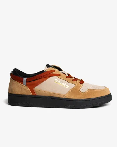 Freshy Men's Gorillaz Suede Casual Sneakers In Jet Black/sand/tan In Brown
