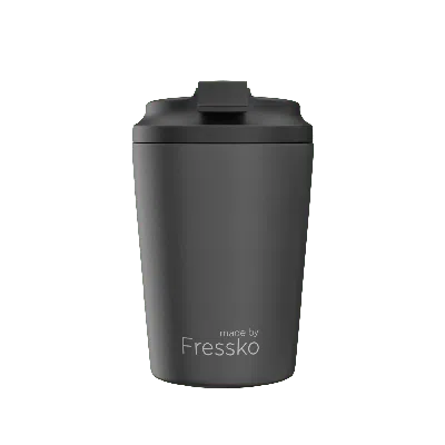 Fressko Black , Bino Reusable Coffee Cup, Ceramic, Coal