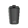 Fressko Black , Bino Reusable Coffee Cup, Stainless Steel, Coal