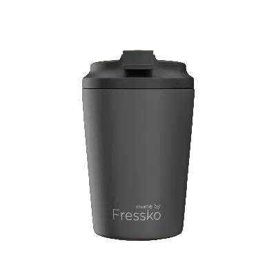 Fressko Black , Bino Reusable Coffee Cup, Stainless Steel, Coal