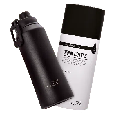 Fressko Black  Drink Bottle, Core - Coal
