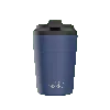 Fressko Blue , Bino Reusable Coffee Cup, Ceramic, Denim