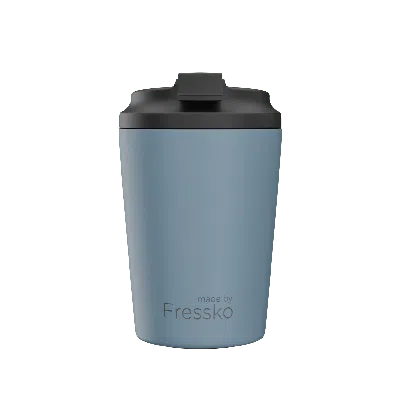 Fressko Blue , Bino Reusable Coffee Cup, Ceramic, River