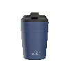 Fressko Blue , Bino Reusable Coffee Cup, Stainless Steel, Denim
