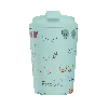Fressko Blue , Camino Reusable Coffee Cup, Ceramic, Boobie Breezy In Blue