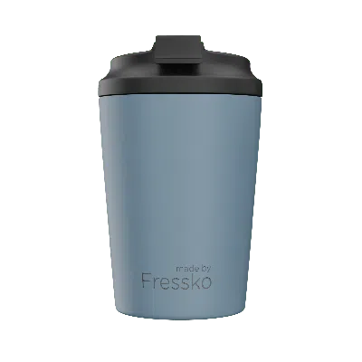 Fressko Blue , Camino Reusable Coffee Cup, Stainless Steel, River