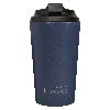 Fressko Blue , Grande Reusable Coffee Cup, Stainless Steel, Denim