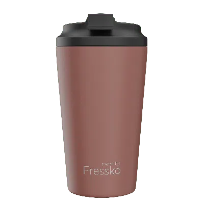 Fressko Brown , Grande Reusable Coffee Cup, Stainless Steel, Tuscan