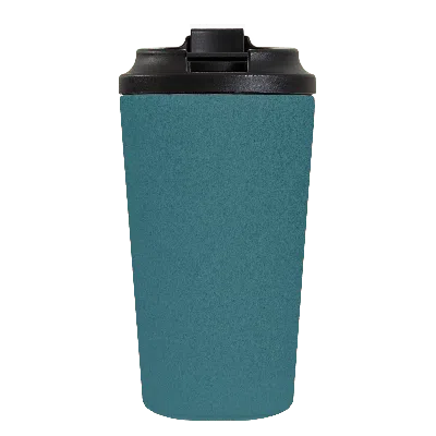 Fressko Green , Grande Reusable Coffee Cup, Stainless Steel, Emerald