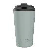 Fressko Green , Grande Reusable Coffee Cup, Stainless Steel, Sage