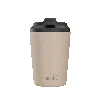 Fressko Neutrals , Bino Reusable Coffee Cup, Stainless Steel, Oat