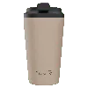 Fressko Neutrals , Grande Reusable Coffee Cup, Stainless Steel, Oat